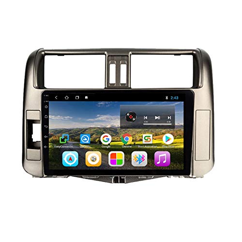 Android 9 Autoradio Radio Navigationssystem Bluetooth 9 Zoll IPS Bildschirm USB GPS Lenkradsteuerung für Toyota Land Cruiser Prado J150