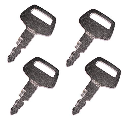 Friday Part Ignition Key HD62 41307-00007 Compatible with Bobcat Hitachi Hyundai Nogano Sunward Thomas Excavators (4)