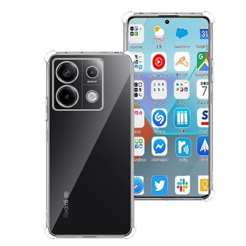 �w�S�ʕی�xRedmi Note 13 Pro 5G �p�̃P�[�X Xiaomi Poco X6 5G �p�̕ی�J�o�[ ���^ TPU�ގ� �w�l�����G�A�N�b�V�����\���x �ϏՌ� �X�}�z�P�[�X ���ϖh�~/����~��/�C�菝�h�~/�_��/����/�y�E��/����
