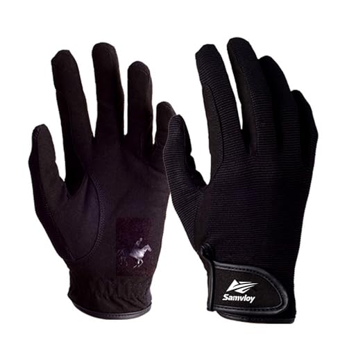 SAMVLOY Horse Riding Gloves Equestrian Gloves for Men Women Horseback Riding Gloves with Grip for Adults Riding Sports Biking Cycling Gardening
