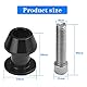 BUENTYA 2 Stücke Bobbins Motorrad Prismabuchsen M8 Racingadapter Aluminium Schwingenadapter Schwarz Schwenkarmspule Ständeraufnahme Schwingenschutz Motorradschwinge Montageständer für Motorrad