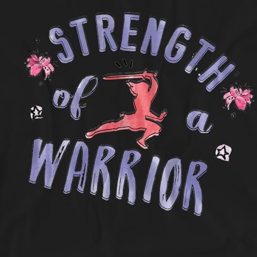 T-shirt Mulan Disney l'esprit de la guerrière en coton noir