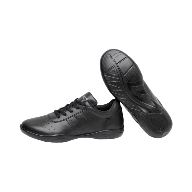 Latein Jazz Tanzschuhe Modern Männer Damen Geschlossene Lehrleistung Standard Gesellschaftstanzschuhe Schnürung (Schwarz-2,43)