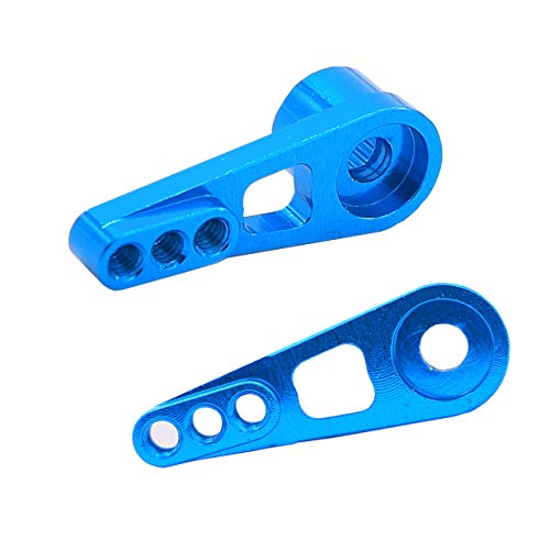3Pcs Treehobby 25T Steering Servo Arm Horn Kits Metal Parts Compatible With Wltoys A949 A959-B A969 A979 K929 Rc Hobby Model Car Metal Upgrade Accessories(Blue) #TOP4