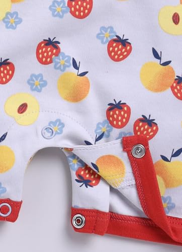 Image of BABYGO Baby Half Sleeve Rompers 100% Cotton for New Born Baby|Daily Suits for Baby Boys & Girls| 0-3M| 3-6M|6-9M|Onesies| Infant Clothes | Pack of 1