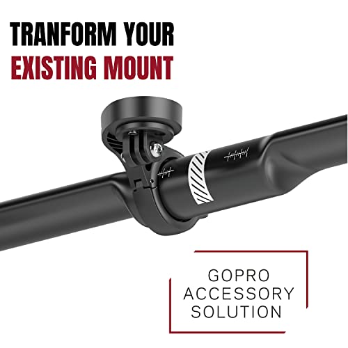 KOM Cycling compatible with GoPro Adapter for Garmin Bike Mounts and Wahoo Elemnt Mounts, Black - Image 2