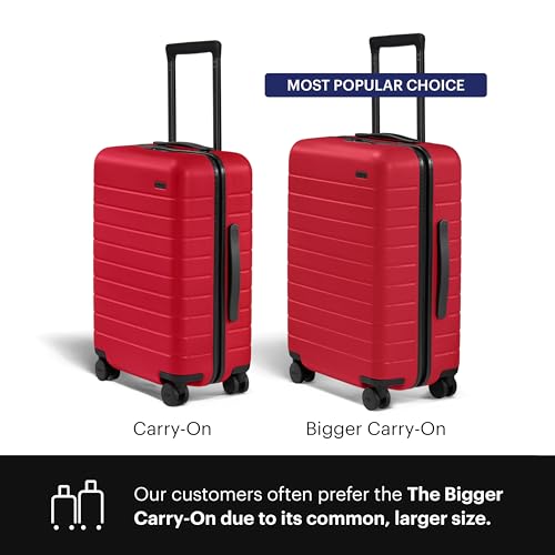 Image of Away Carry-On Luggage - 22-Inch Lightweight Hardside Suitcase with 360 Spinner Wheels, Interior Compression System, TSA-Approved Lock - Cherry Red