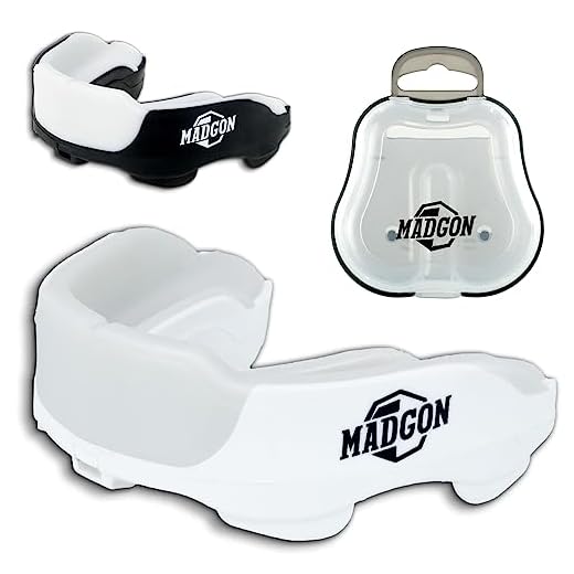 Martial Premium Mundschutz für ideale Atmung. Zahnschutz perfekt anpassbar mit Transportbox. Für Kampfsport, MMA, Boxen, Kickboxen, Hockey, Football - Erwachsene