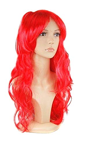 Mossi Peluca de Pelo Longitud 60cm Color Rojo Accesorios vestidor Idea