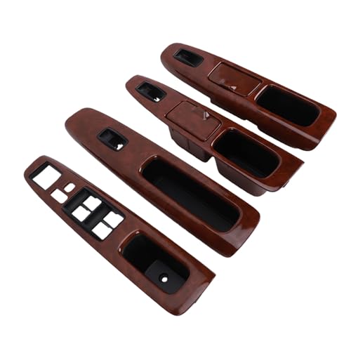 Panel de reposabrazos duradero para interruptor de control con textura de madera, 4 uds. 5