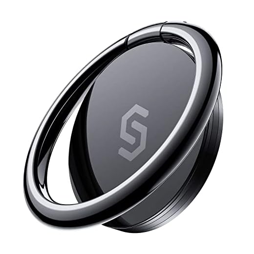 Syncwire Cell Phone Ring Holder Stand, 360 Degree Rotation Universal Finger Ring Kickstand with Polished Metal Phone Grip for Magnetic Car Mount Compatible with iPhone, Samsung, LG, Sony, HTC and More