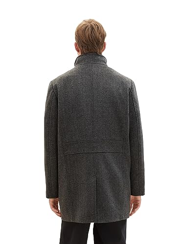 TOM TAILOR Herren 2-in-1 Wollmantel mit integrierter Innenjacke – Ansicht 3