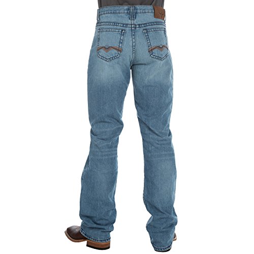 Image of Wrangler Men's 20X Competition Relaxed Fit Active Flex Thundercloud Wash Jeans