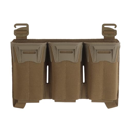 Multi-Caliber Triple Mag Pouch G-Hook Front Placard Attachment for 5.56/7.62x39 / PCC 9mm Extended 2Nd Layer Admin Bag