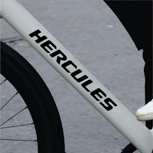 Image of Cycle Stickers - 13-Pack Waterproof Bike Decals for Frame, Helmet - 30 x 3 cm Durable Vinyl Stickers (Black)