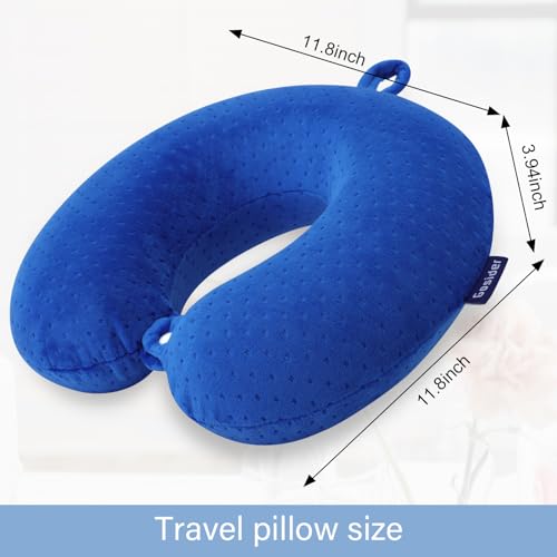 Image of Neck Pillow for Travel Pillow Memory Foam U Shape Comfortable Travel Neck Pillow Head Neck Support Airplane Pillow for Traveling, Car, Home, Office, Travel Neck Flight Pillow