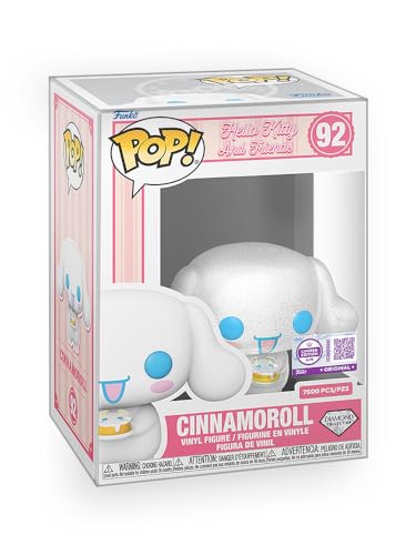 Funko Pop! Sanrio: Hello Kitty & Friends – Cinnamoroll Diamond Glitter (édition limitée) Figurine de collection exclusive en vinyle avec protecteur de...