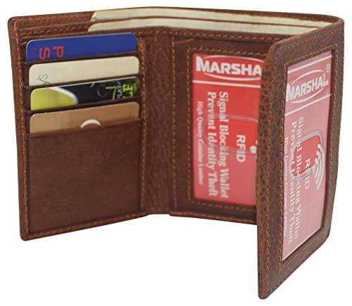Jesus Fish Men's RFID Blocking Genuine Leather Bifold Trifold Ichthys Wallet (Trifold)3