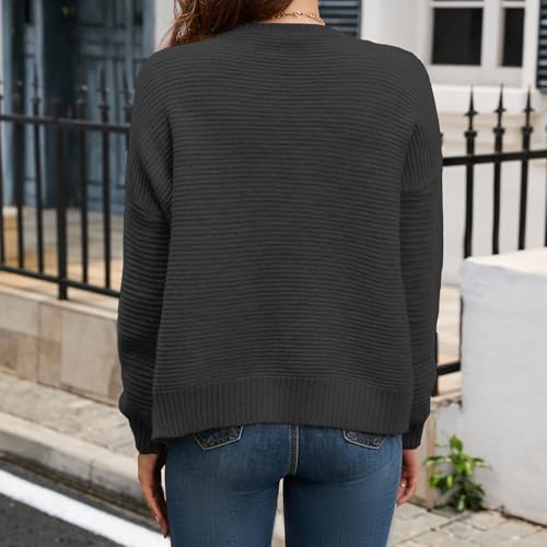 Image of Ribbed Cardigans for Women, Button Up, Long Sleeve, V Neck, Lightweight, Fall Outfits for Women 2025