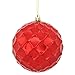 Vickerman 474969-4.75" Red Shiny Diamond Bauble Christmas Tree Ornament (4 Pack) (N174203D)