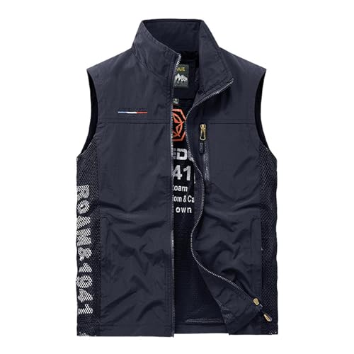 Chaleco Softshell elegante para hombre con cremallera frontal y bolsillos ocultos, chaleco de viaje urbano ligero, chaqueta cortavientos sin mangas para viajes de otoño