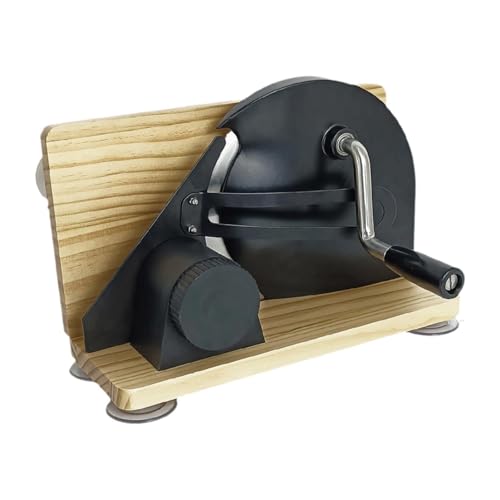 Milageto Brotschneidemaschine aus Metall, manuelle Schneidemaschine, tragbares Handkurbel-Schneidewerkzeug, Brotlaibschneider für Kartoffelfleisch, Grillbrot, Style A