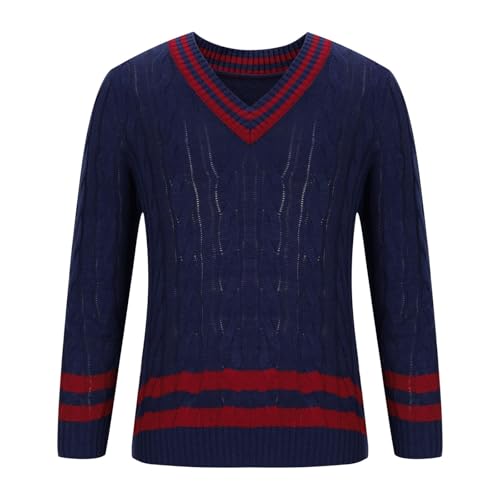 Men's V Neck Pullover Sweater Slim Fit Long Sleeve Casual Soft Dress Sweater Lightweight Knitted Sweaters2