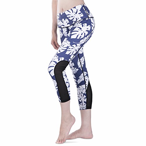 CHICMODA Yoga Pantalones Capris Mujer Deporte Slimming Leggings Tobillo Bolsillo Cremallera