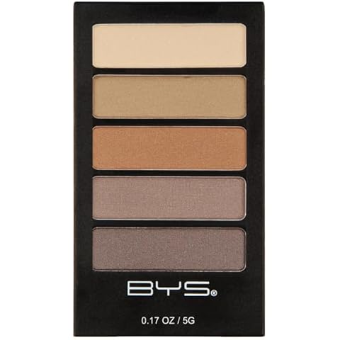 BYS Women's 5-Piece Eye Shadow Palette, Natural Delight Eye Pigments, 0.17 Ounce (Pack of 1) Cover