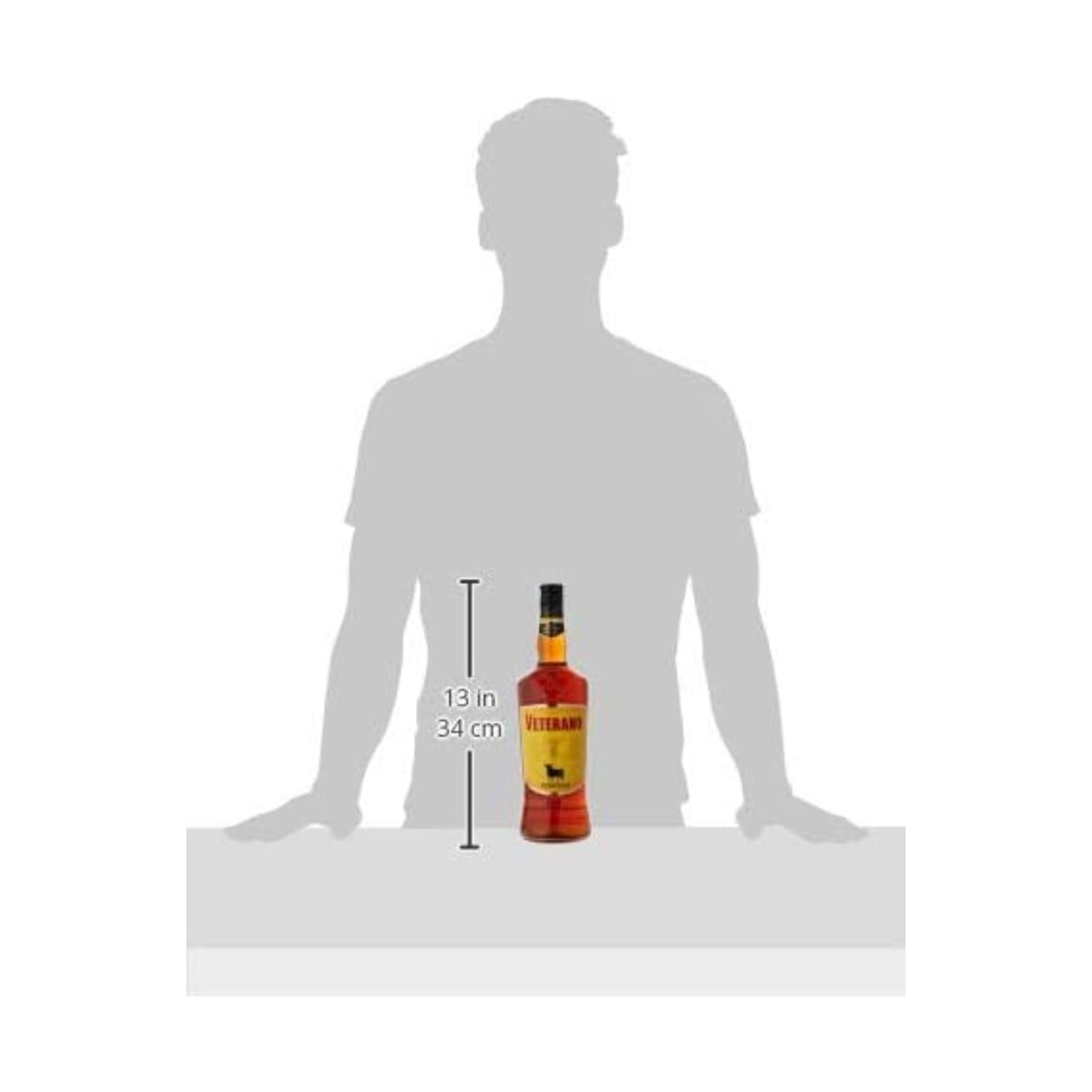 Osborne Veterano – Hochwertige Spirituose aus Spanien hergestellt nach dem Solera-Verfahren mit 30% vol. (1x 1,0l)
