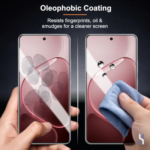 Image of Tempered Glass for Oppo F31 Pro Plus - Military Grade 9H Screen Guard, Anti-Scratch, Shatterproof, Edge to Edge Full Coverage - Black Border