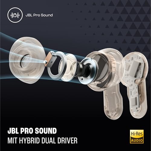 JBL Tour Pro 3, True Wireless Bluetooth-Kopfhörer mit intelligenter Ladebox, 40 h Akkulaufzeit, True Adaptive Noise Cancelling 2.0 und JBL Spatial 360 Sound mit Head Tracking, Schwarz 2