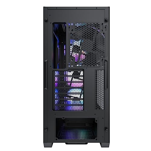 Image of Montech AIR 903 MAX, E-ATX Mid Tower Case, High Airflow, 3X 140mm ARGB PWM & 1x 140mm PWM Fans Pre-Installed, Tempered Glass Side Panel, Mesh Front, Type-C, Support 4090 GPUs, Black