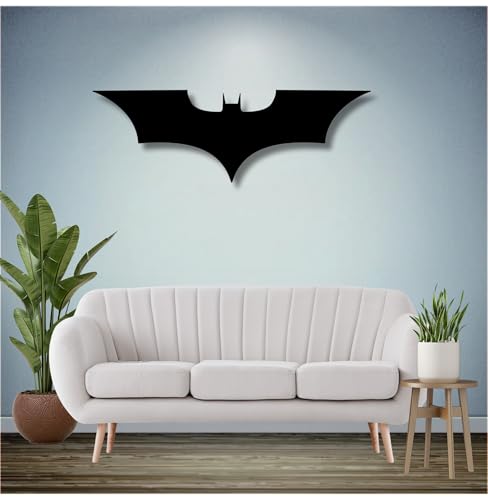 Image of TWIGGY Superhero 6mm MDF Wood Wall Decor Art for Home, Office, or Gaming Room, Gift, Anime (The Dark Knight)