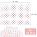 MR FIVE 60 Sheets Metallic Pink Polka Dot Tissue Paper Bulk,14