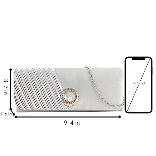Image of Goclothod Evening Clutch Handbag Women Fashion Crossbody Shoulder Bag Chain Purse