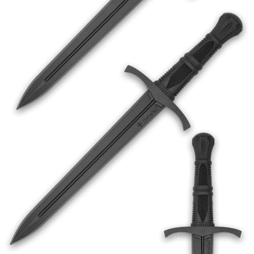 Honshu Premium Polypropylene Training Crusader Quillon Dagger Practice Weapon | Virtually Unbreakable | Textured Handle | 18.5