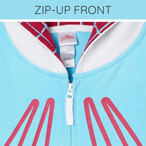 Image of Marvel Spider-Man Matching Family Cosplay Fleece Zip-Up Hoodie