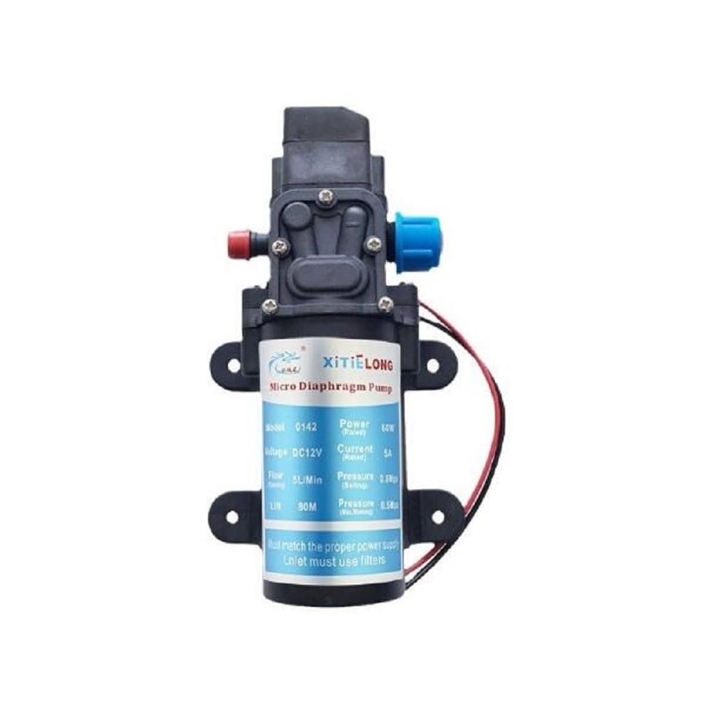 MASUNN DC 12V 60W 5L/Min Moteur Haute Pression Micro Diaphragme Eau Auto-Amorçage Pompe Title