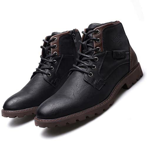 CHUUMEE Men's Boots Men's Casual Boots Motorcycle Combat Ankle Dress Boots Men