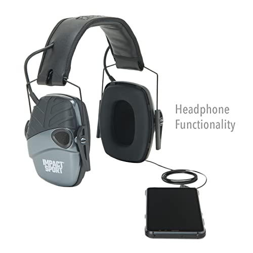 Image of Howard Leight R02532 Impact Sport 22dB Gray Black Headband Small Ear Protection