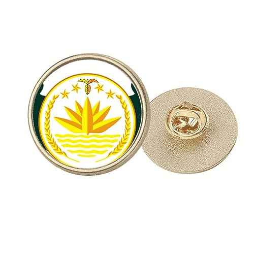 Broche Bangladesh en métal doré taille M pour sublimer vos vestes et costumes