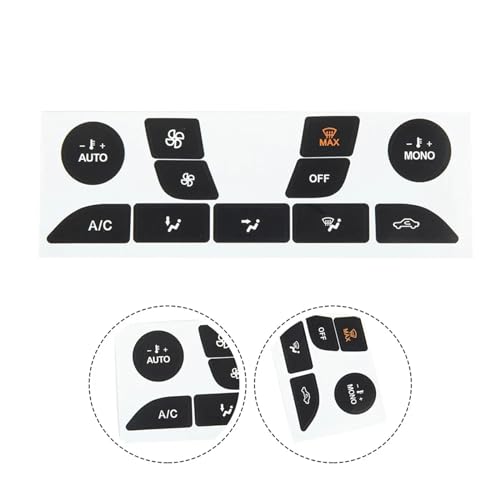 Autocollant de réparation bouton commande climatisation voiture Ford Focus