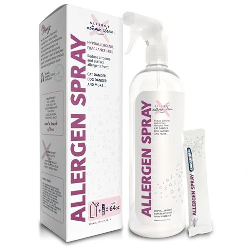 Image of Allergy Asthma Clean Allergen Spray, Pet, Dust Allergies & More 64oz Total
