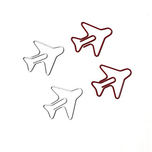 Vliegtuig paperclips 20 stuks | Rood/wit | Vliegtuig paperclips | aviamart®