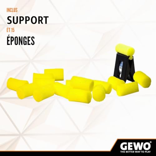 GEWO HydroTec Colle à Base d'eau pour Raquette de Tennis de Table - Colle sans solvant pour Tous Les revêtements TT - avec Pince et éponges applicatrices - 90 ML – vue 3