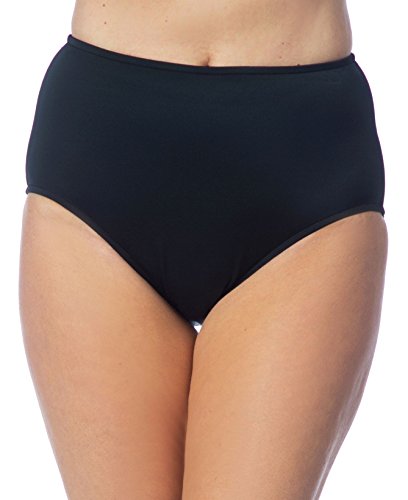 Maxine of Hollywood Women's High Waisted Bikini Bottom with Power Net
