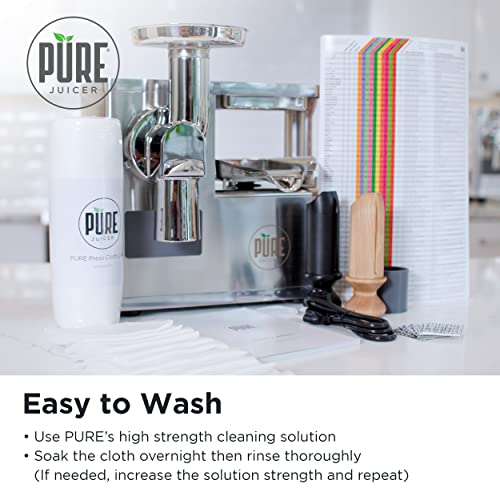 PURE Ripstop High-Strength High-Porosity Juicing Cloth for Cold Press Juicing - 1 Set of 6 Cloths, size 14.5 x 14.5 inches by Pure Juicer - Image 4