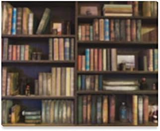 Wall Art Painting Many Old Books On Bookshelf in Library Prints On Canvas The Picture Landscape Pictures Oil for Home Modern Decoration Print Decor for Living Room