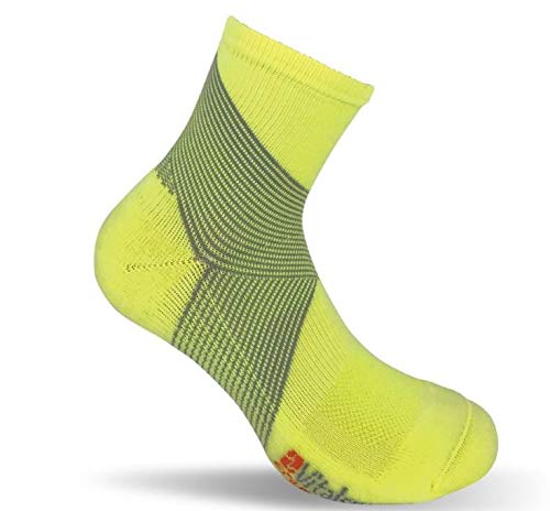 Image of Vitalsox Italy, Equilibrium Patented Ankle Support Half Crew Compression Socks, One Pair